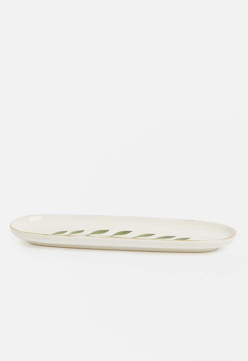 Urchin Art - Leaf trinket tray - oblong