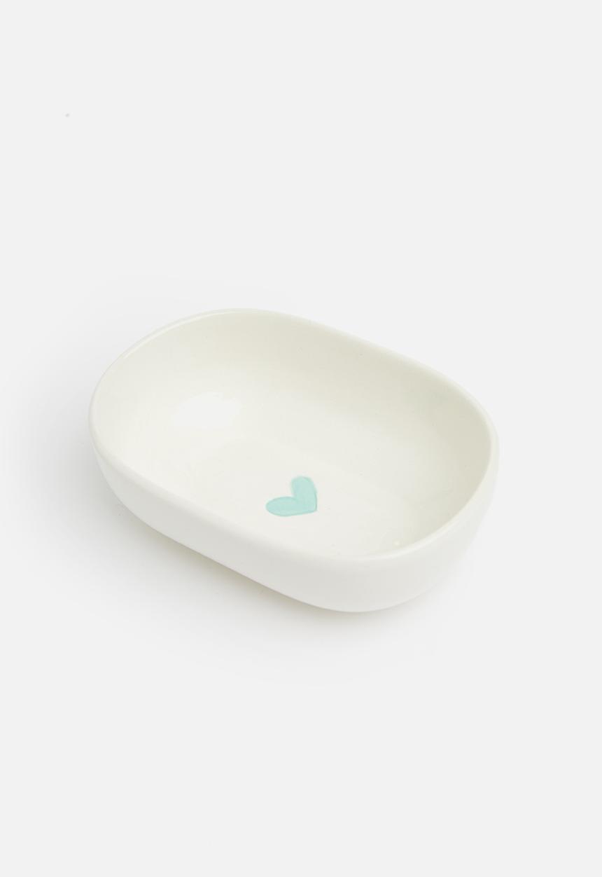 Urchin Art - Trinket bowl - blue heart