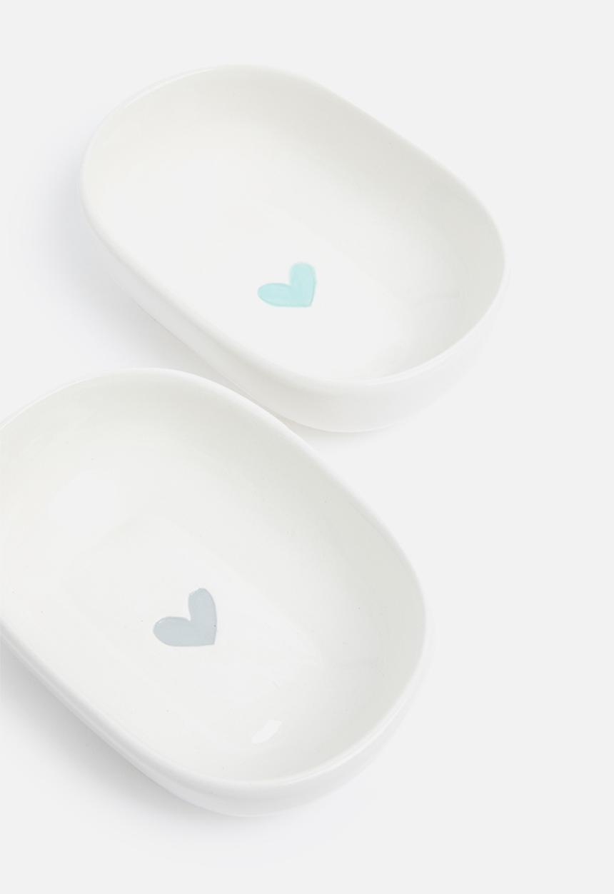 Urchin Art - Trinket bowl - blue heart