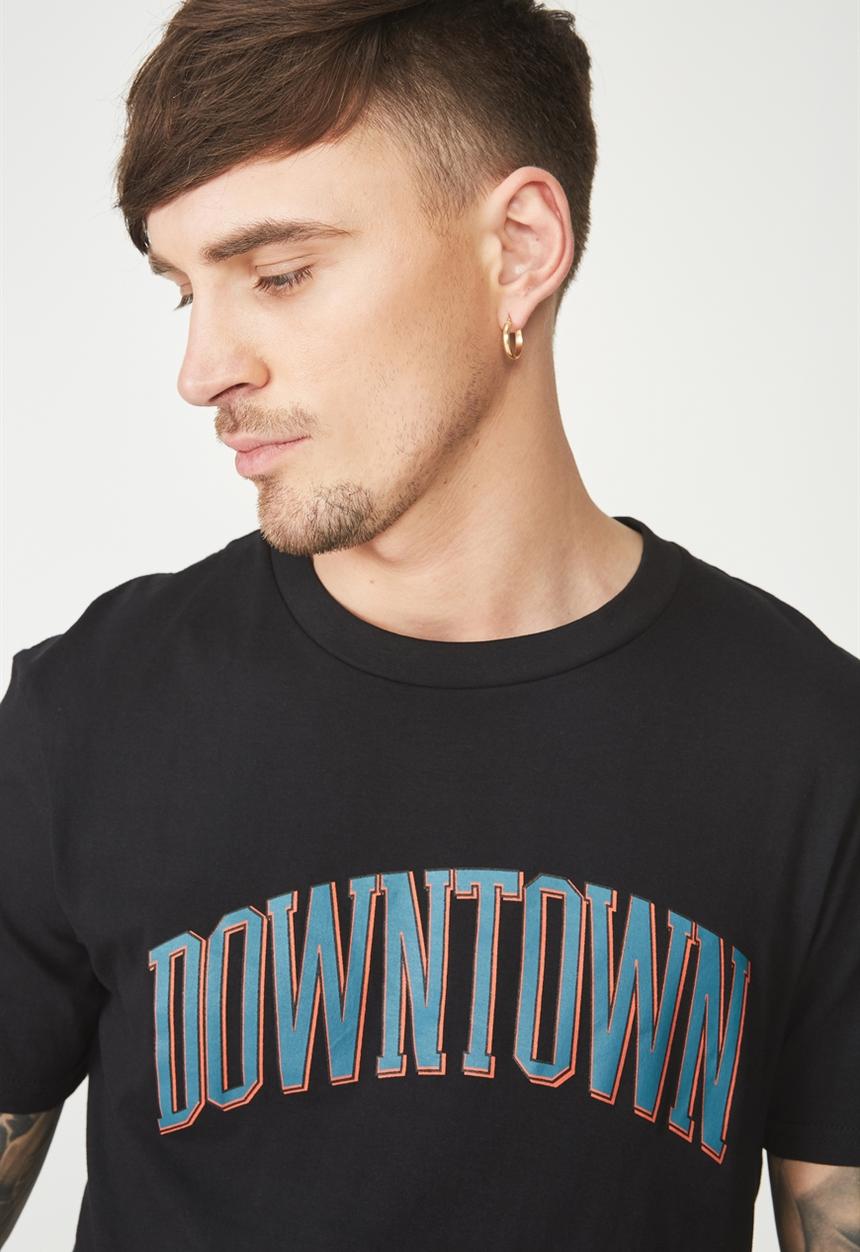 Cotton On - Active graphic tee - black