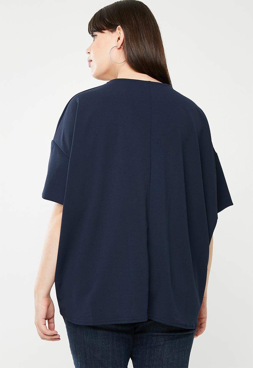 STYLE REPUBLIC PLUS - Oversized blouse - navy