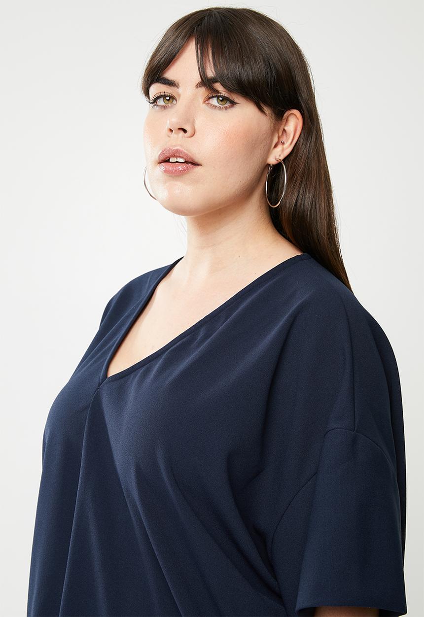 STYLE REPUBLIC PLUS - Oversized blouse - navy