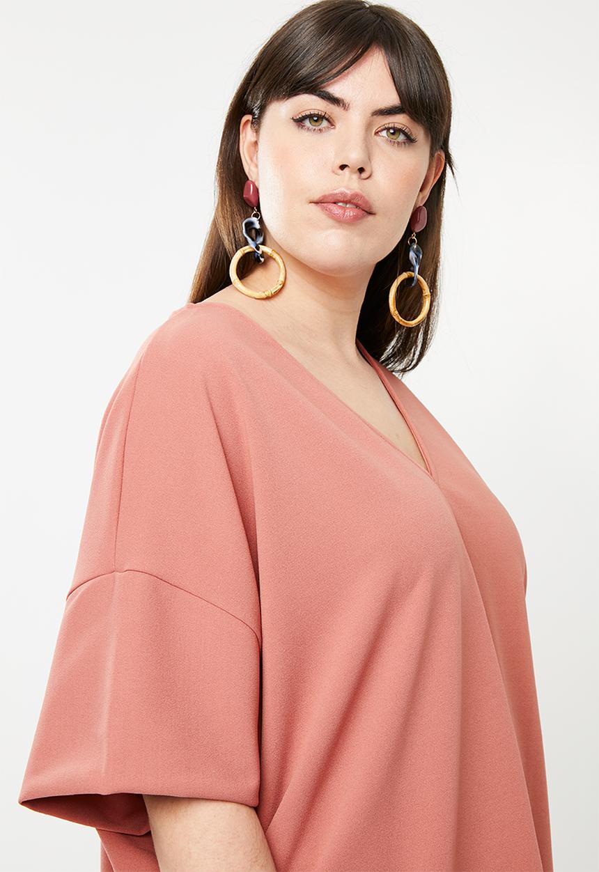 STYLE REPUBLIC PLUS - Oversized blouse - peach