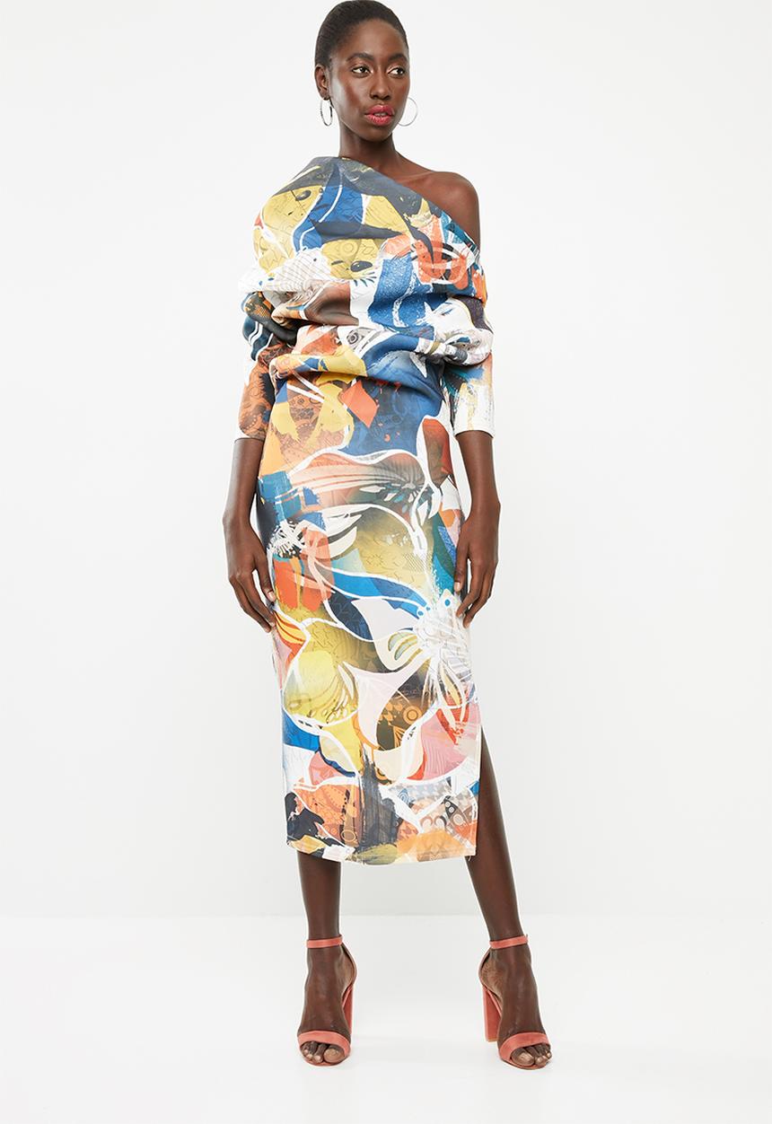 DAVID by David Tlale - Makeba spectacular dress - multi-colour