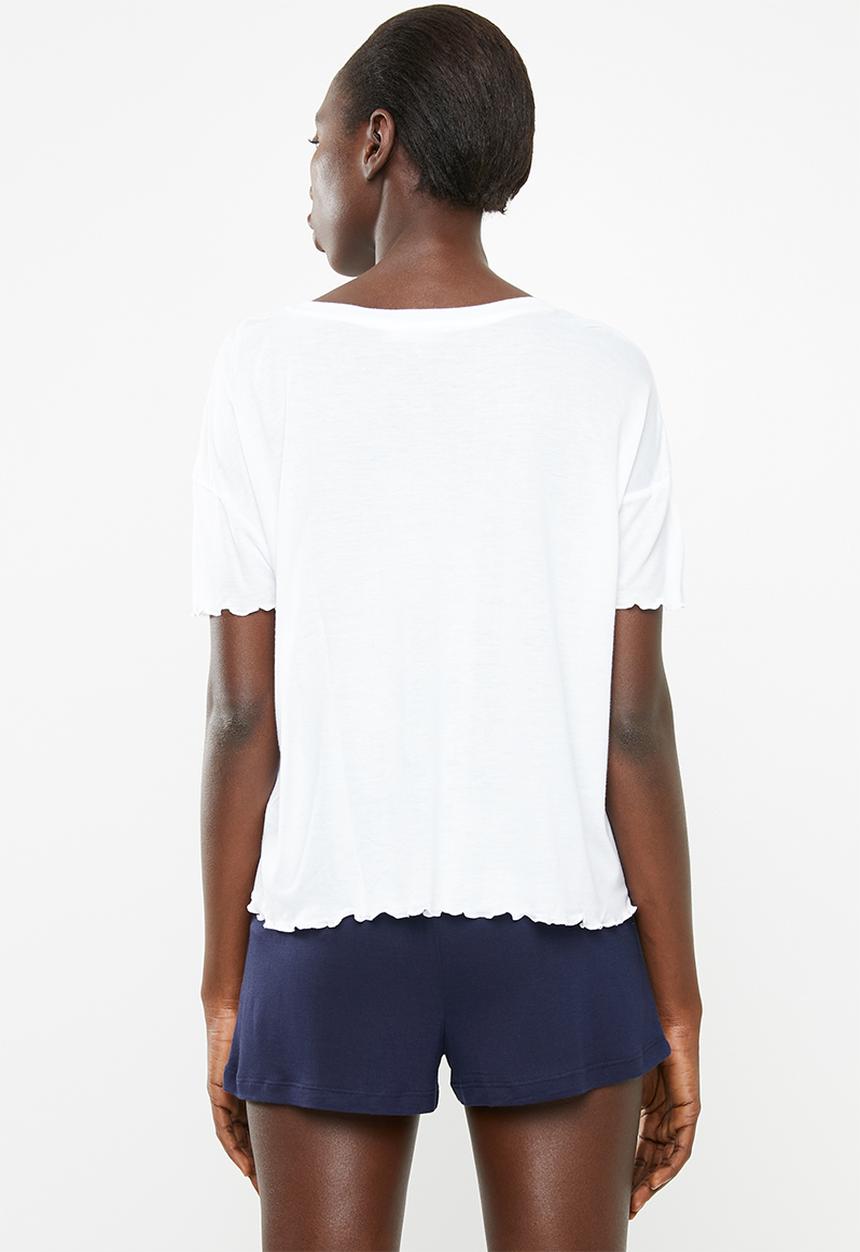 New Look - New york j'adore pyjama set - blue & white