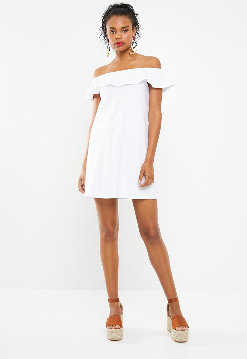 Superbalist - White bardot dress - white