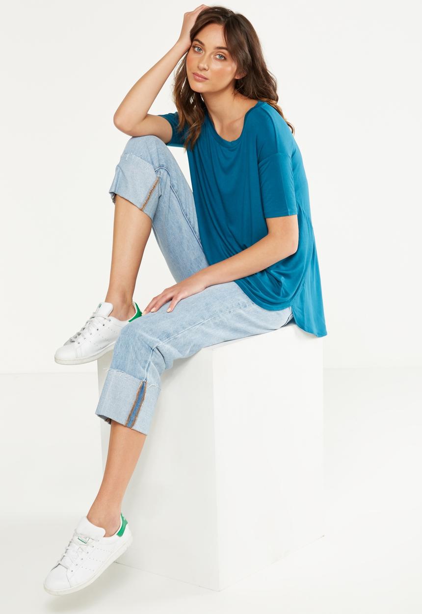 Cotton On - Lara spliced summer top - blue