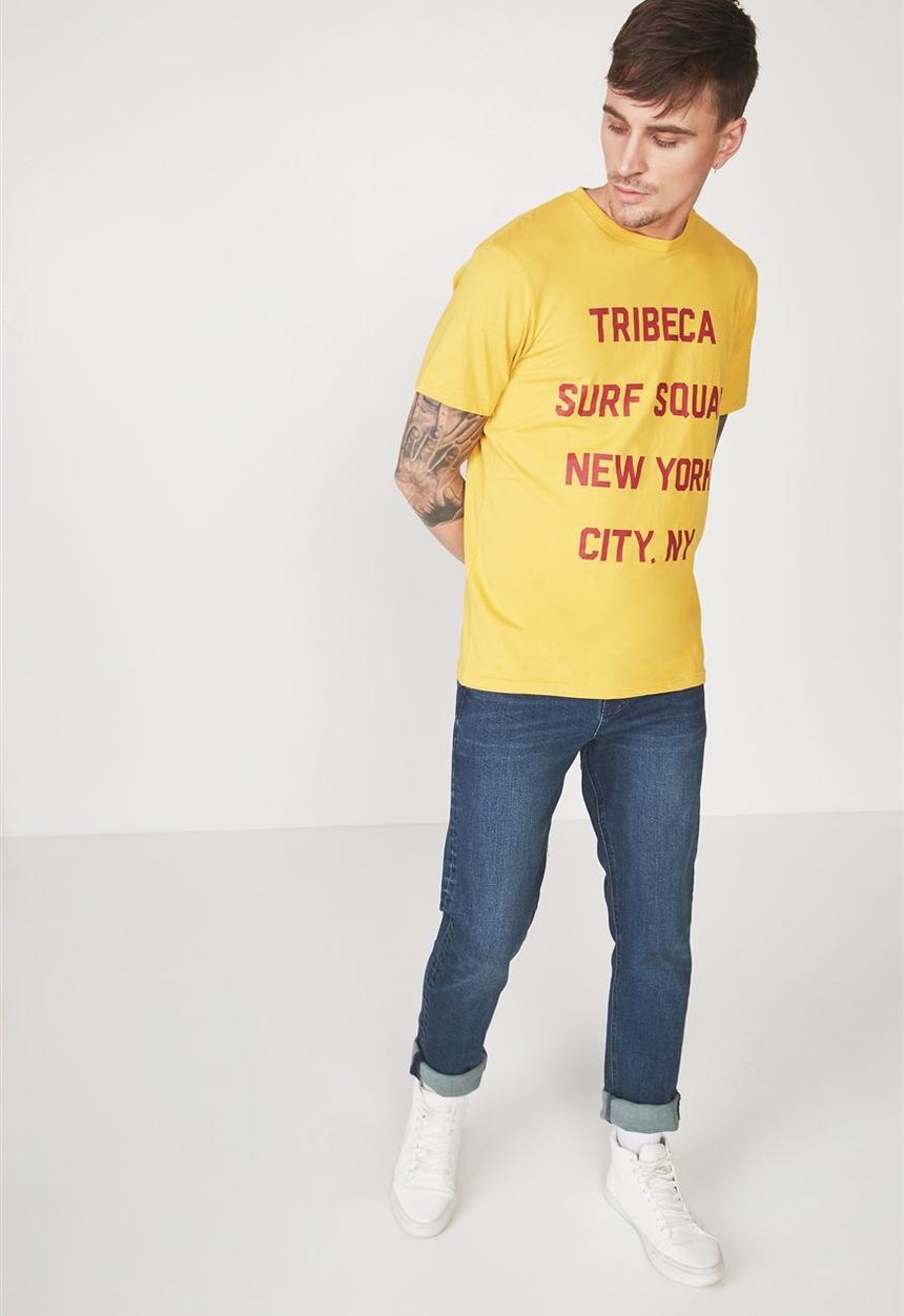 Cotton On - Tbar tee - yellow 