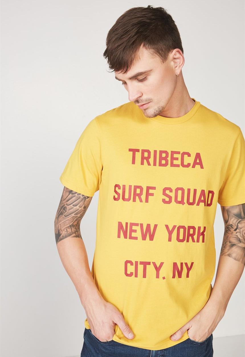 Cotton On - Tbar tee - yellow 