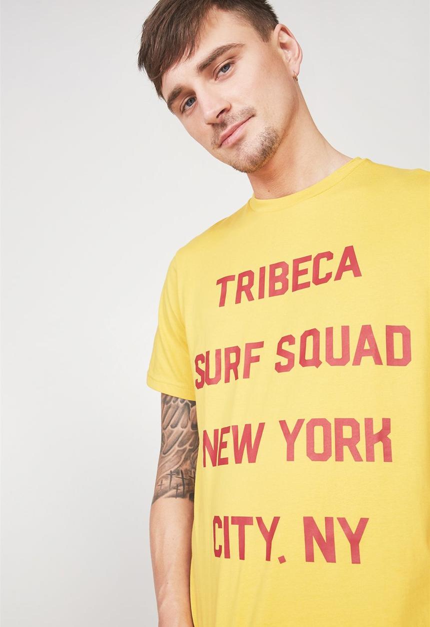 Cotton On - Tbar tee - yellow 