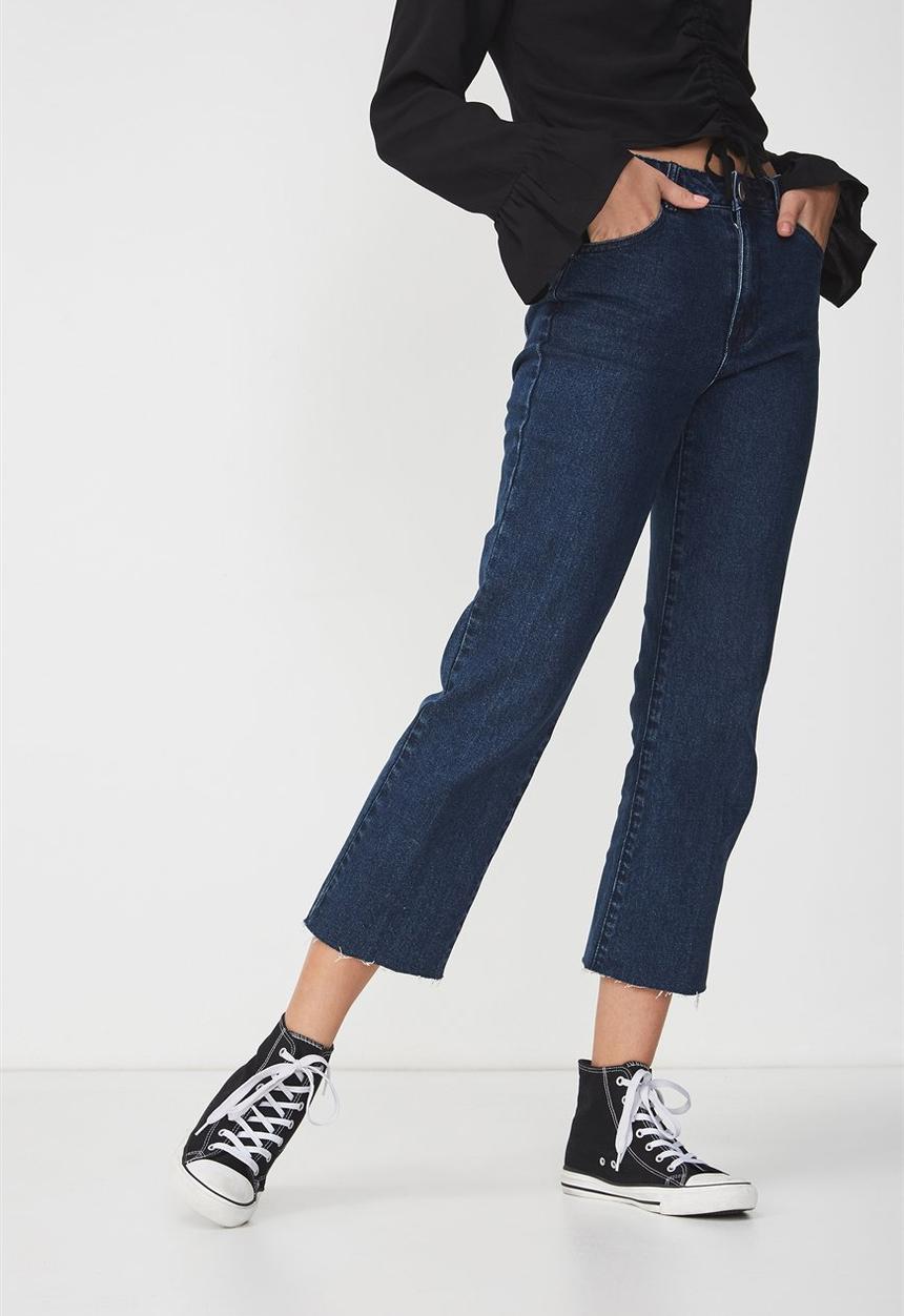 Cotton On - Mid rise straight  jeans - blue