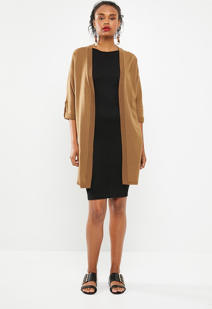 Superbalist - Slit side cardigan - brown