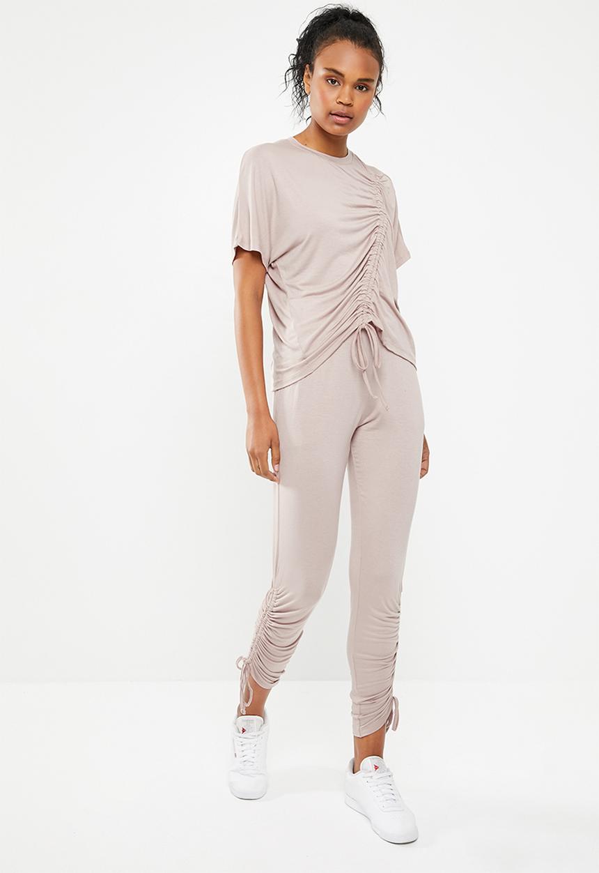 Superbalist - T-shirt with gather detail - neutral