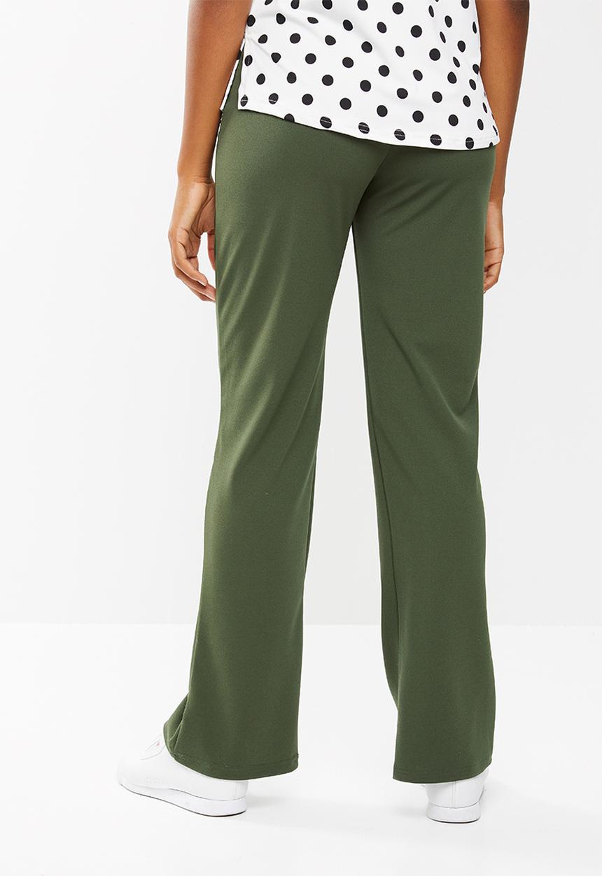 edit Maternity - Bootleg maternity trousers - green