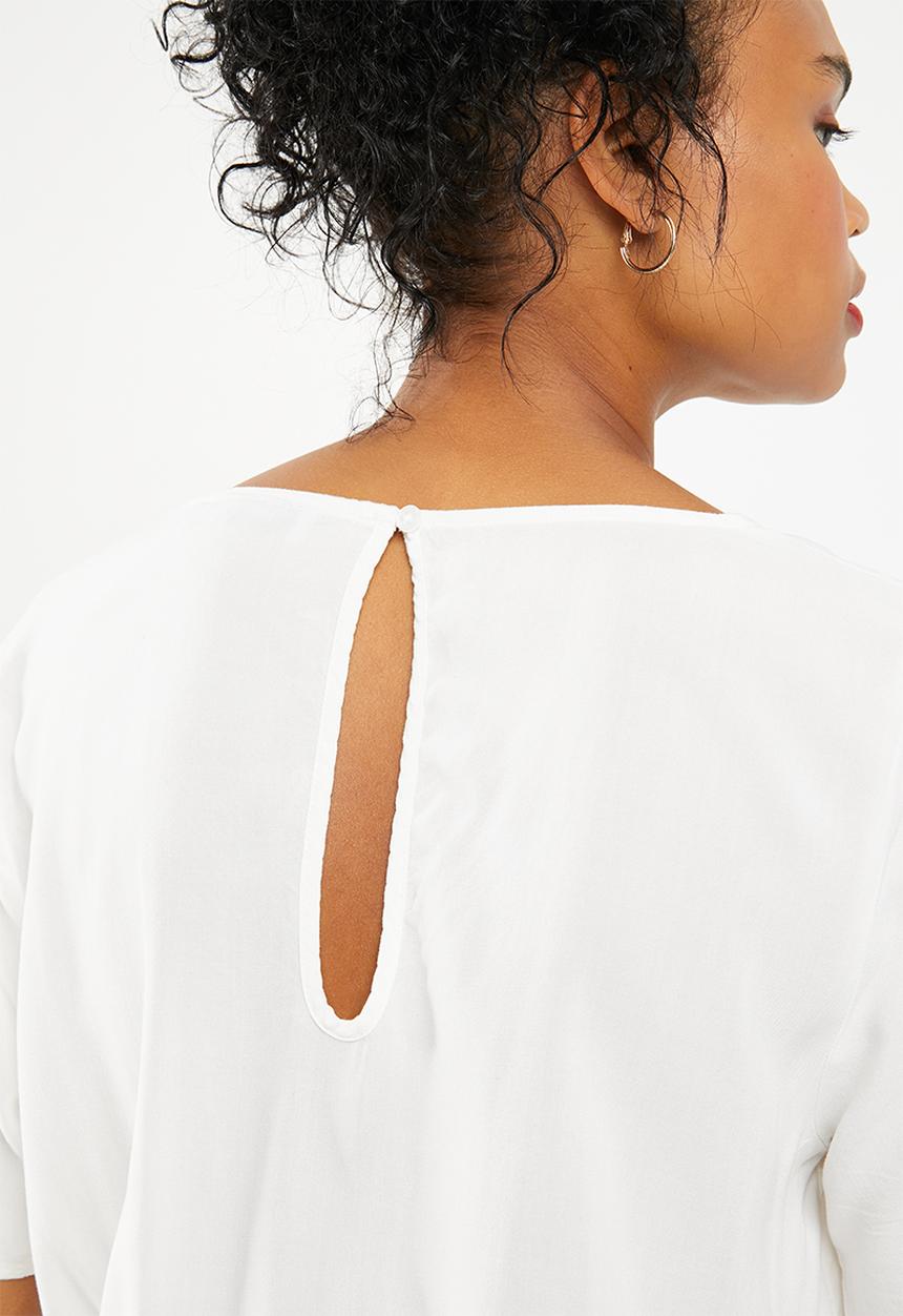 Jacqueline de Yong - Skild embroidered dress - white