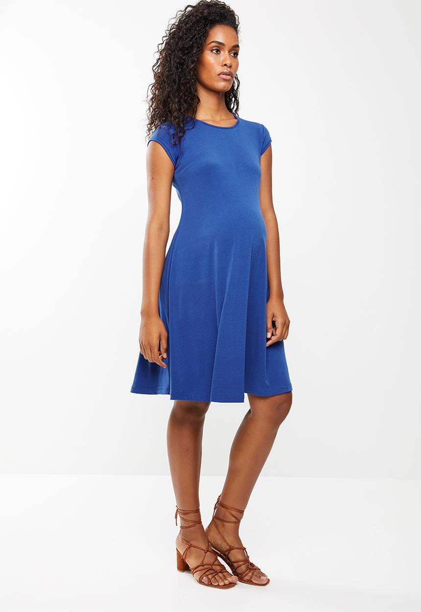 edit Maternity - Fit and flare dress - blue
