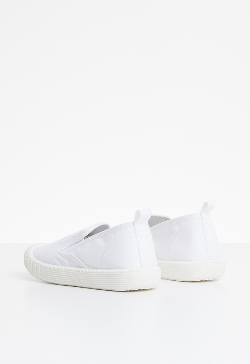 Pop Candy - Canvas slip on - white