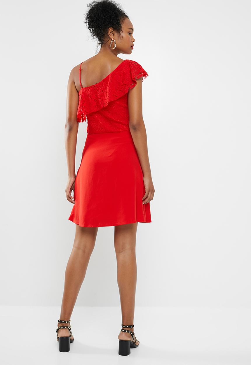 ONLY - Dory lace dress - red