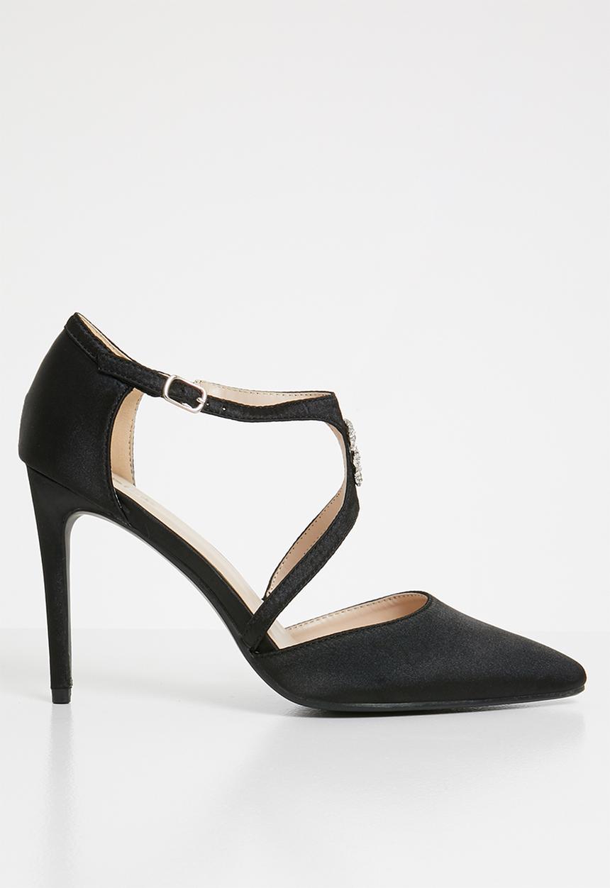 Plum - Embellished cut-out courts - black