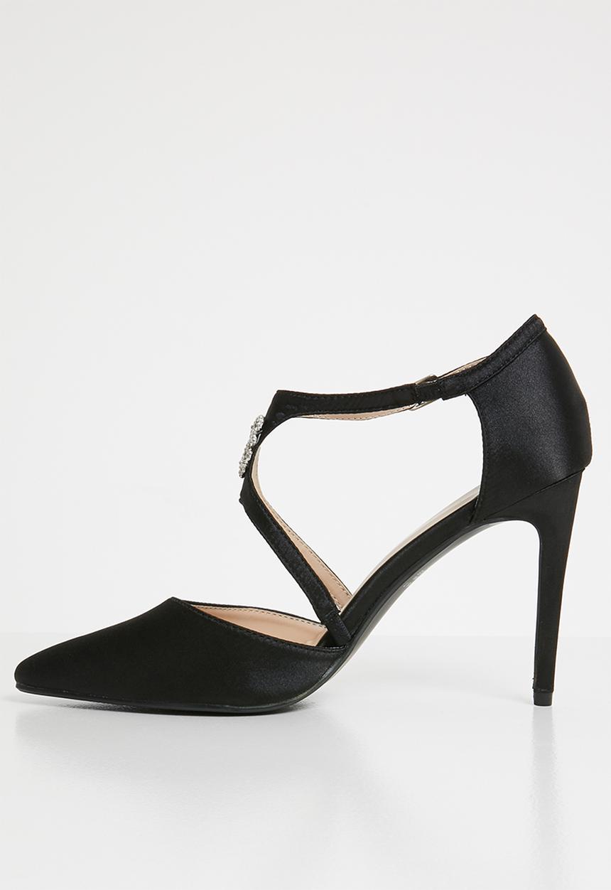 Plum - Embellished cut-out courts - black