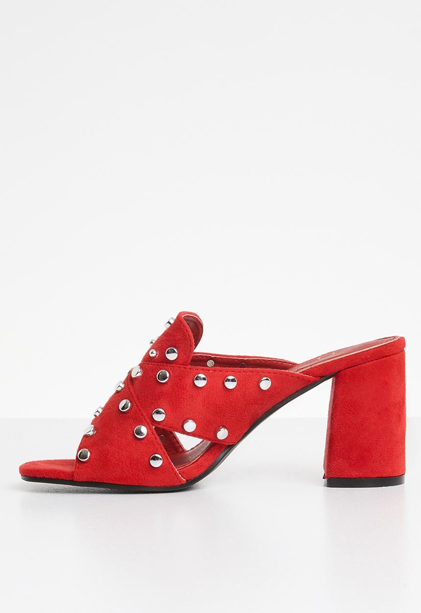 Dolce Vita - Bellagio studded mules - red