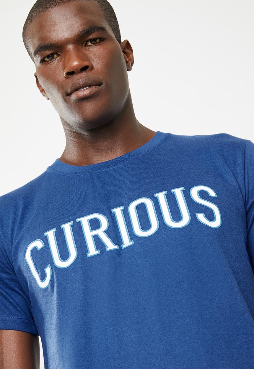 STYLE REPUBLIC - Curious short sleeve tee - blue