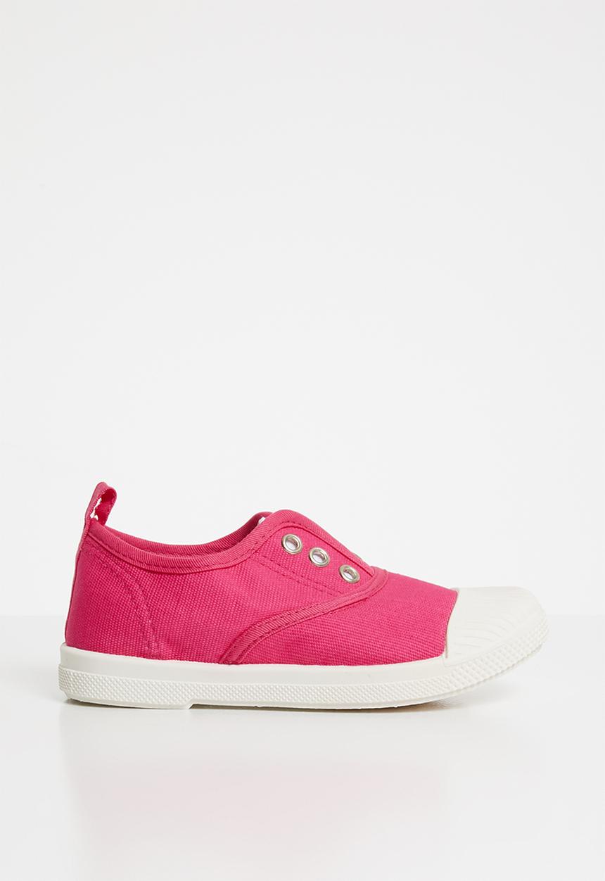 Pop Candy - canvas slip on - cerise pink