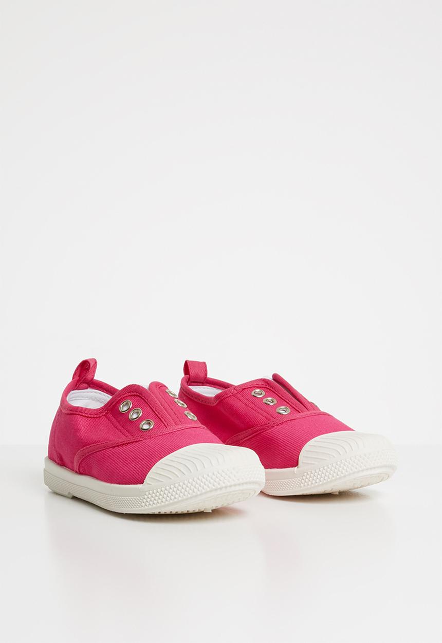 Pop Candy - canvas slip on - cerise pink