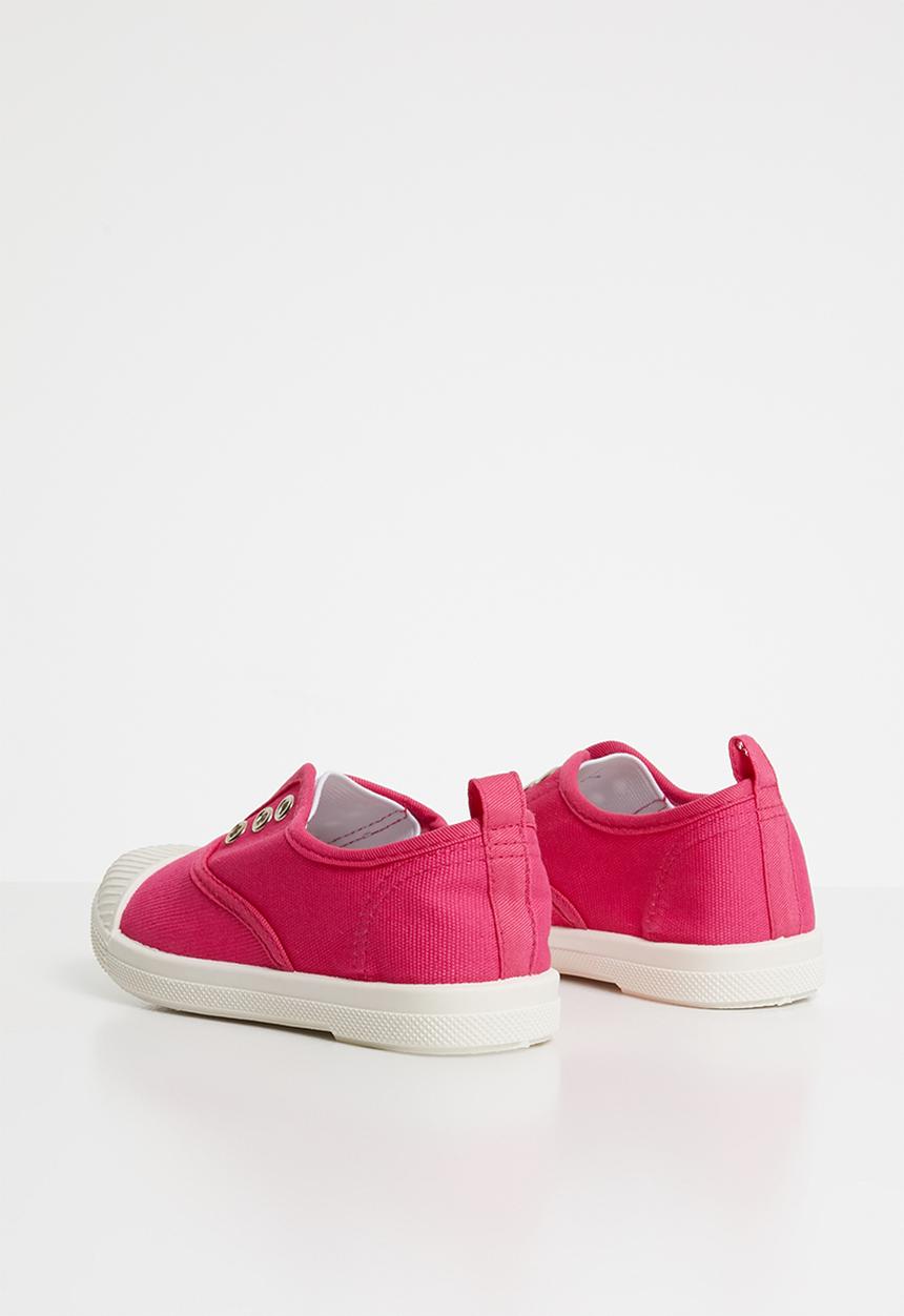 Pop Candy - canvas slip on - cerise pink