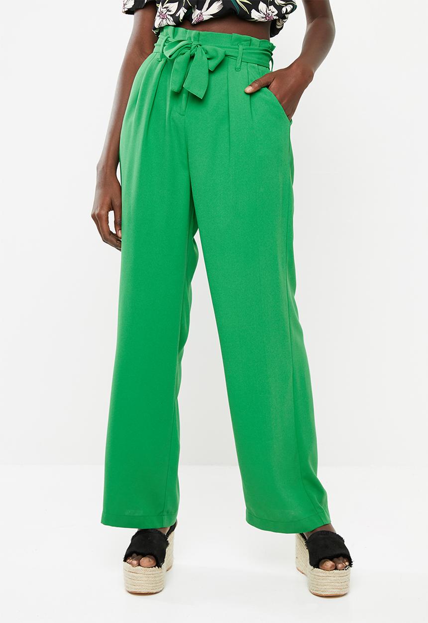 Superbalist - Wide leg pant - green 