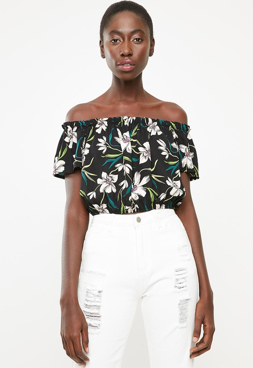 Superbalist - Blouson blouse - black floral