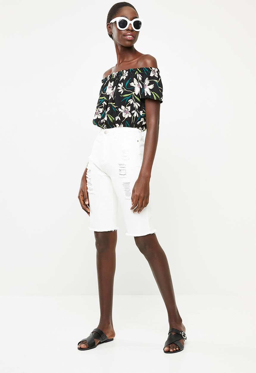 Superbalist - Blouson blouse - black floral