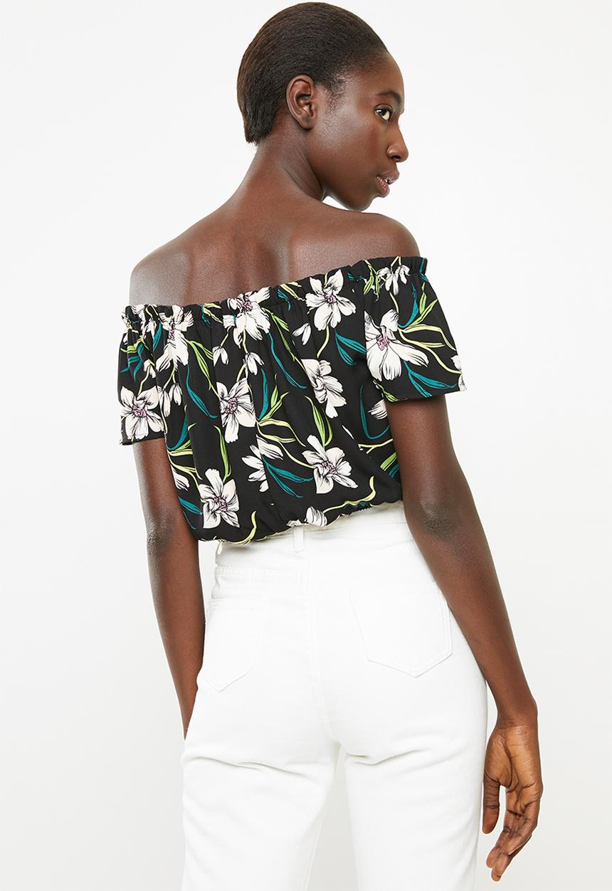 Superbalist - Blouson blouse - black floral