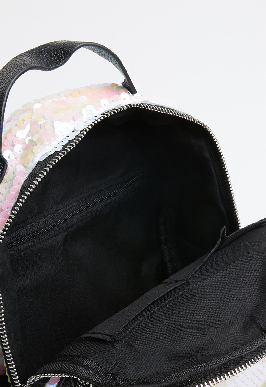 Pop Candy - Sequin backpack - white & pink