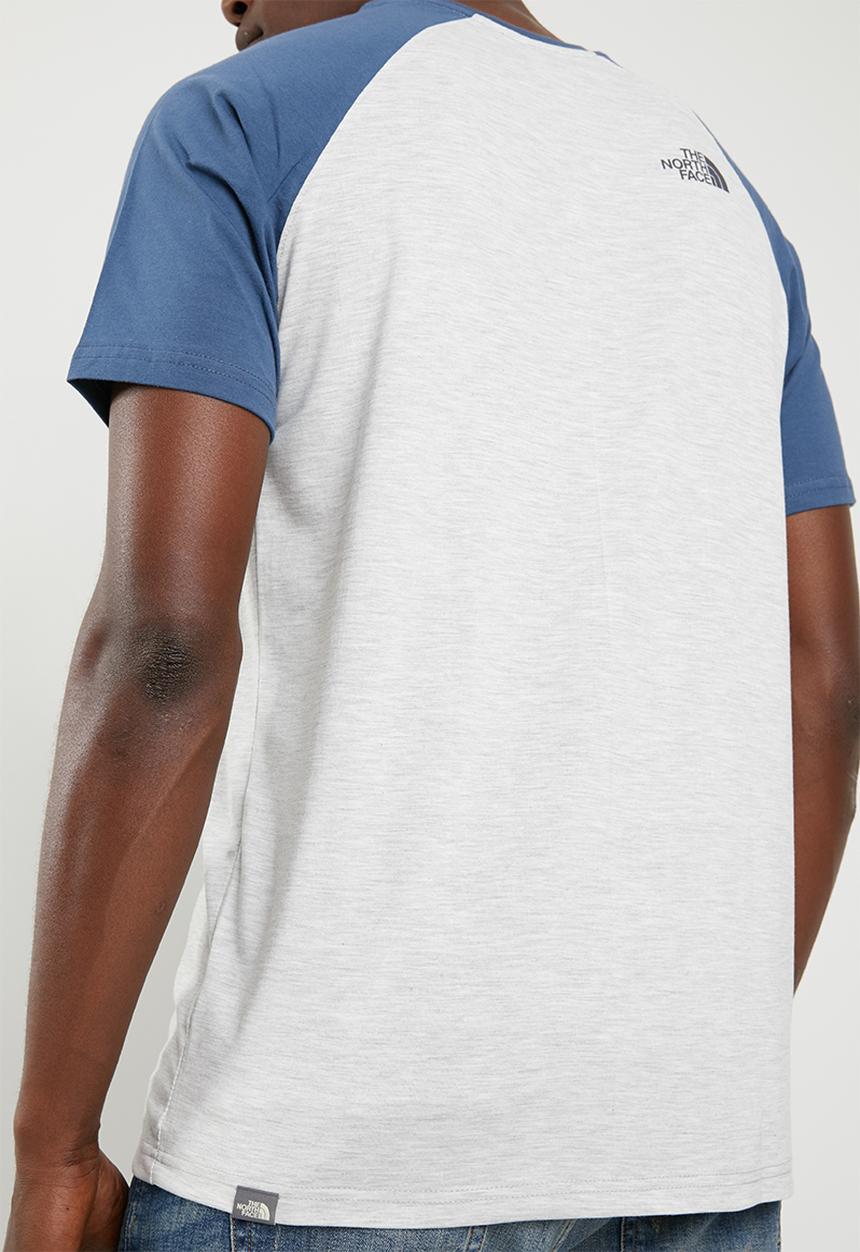 The North Face - Raglan simple dome tee - grey & blue 