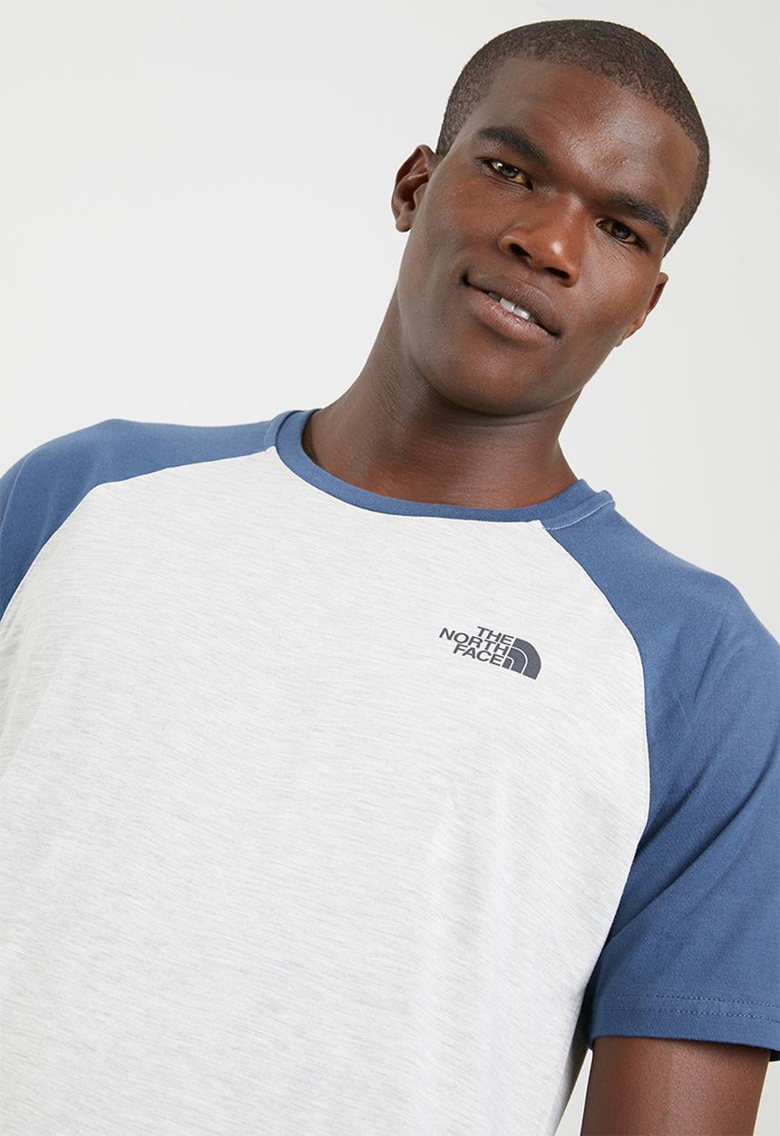 The North Face - Raglan simple dome tee - grey & blue 