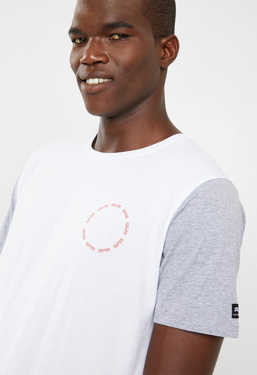 St Goliath - Back page tee - white & grey