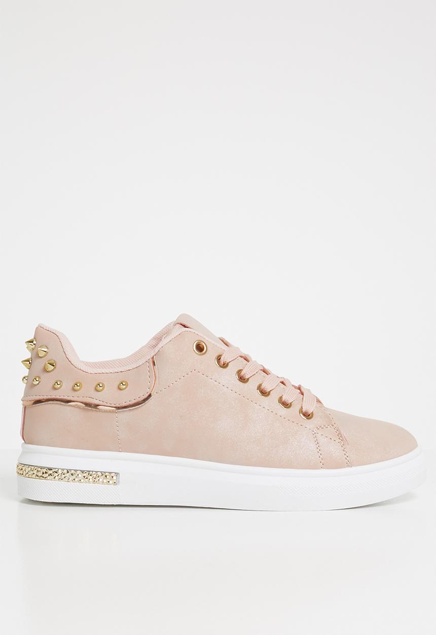 Miss Black - Lele lace up sneakers - pink