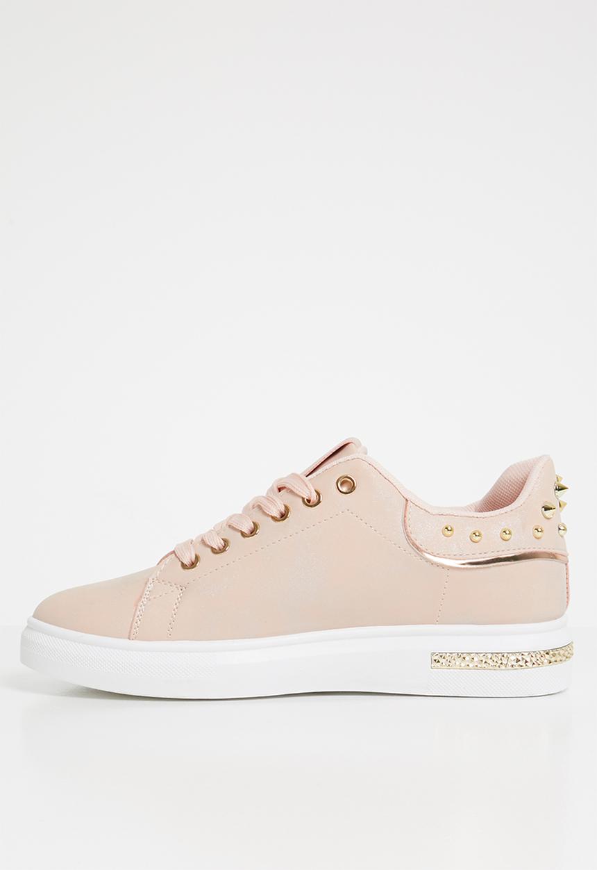 Miss Black - Lele lace up sneakers - pink