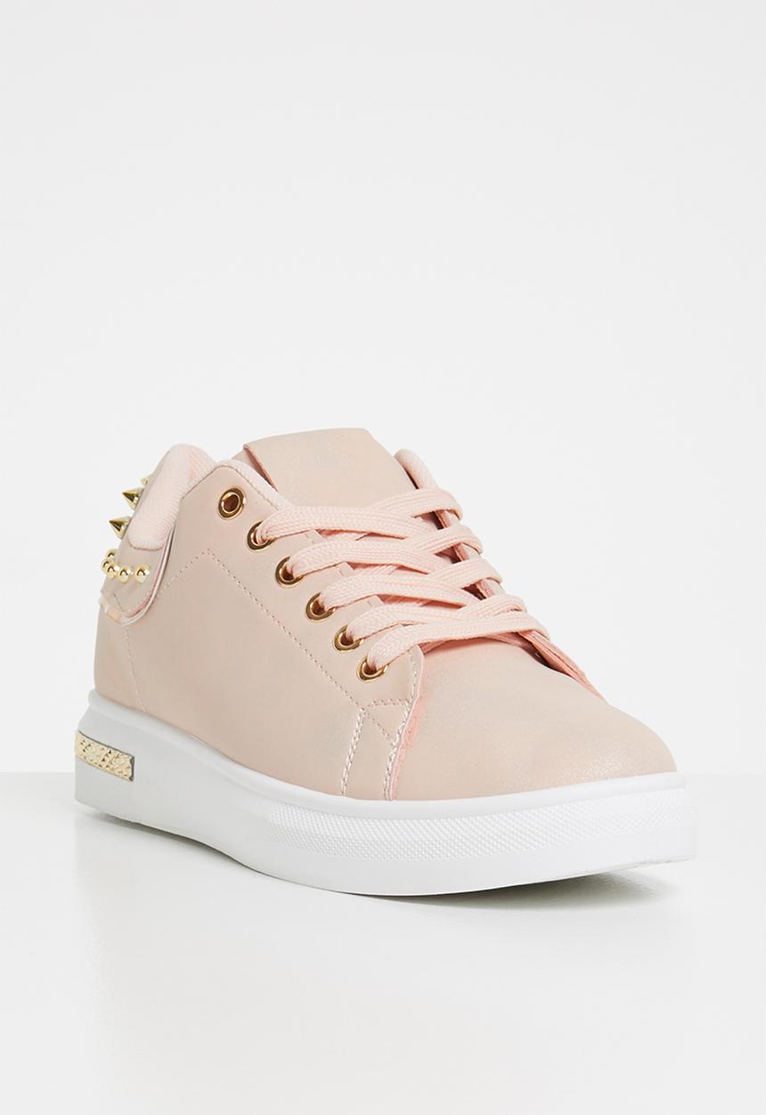 Miss Black - Lele lace up sneakers - pink