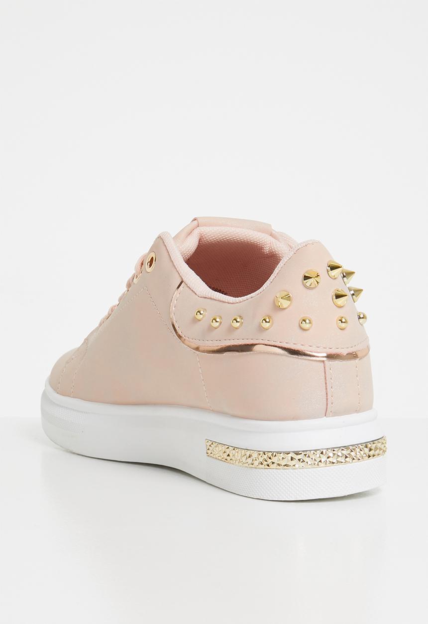 Miss Black - Lele lace up sneakers - pink
