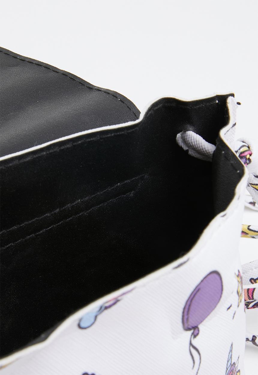 Pop Candy - Printed sling bag - white