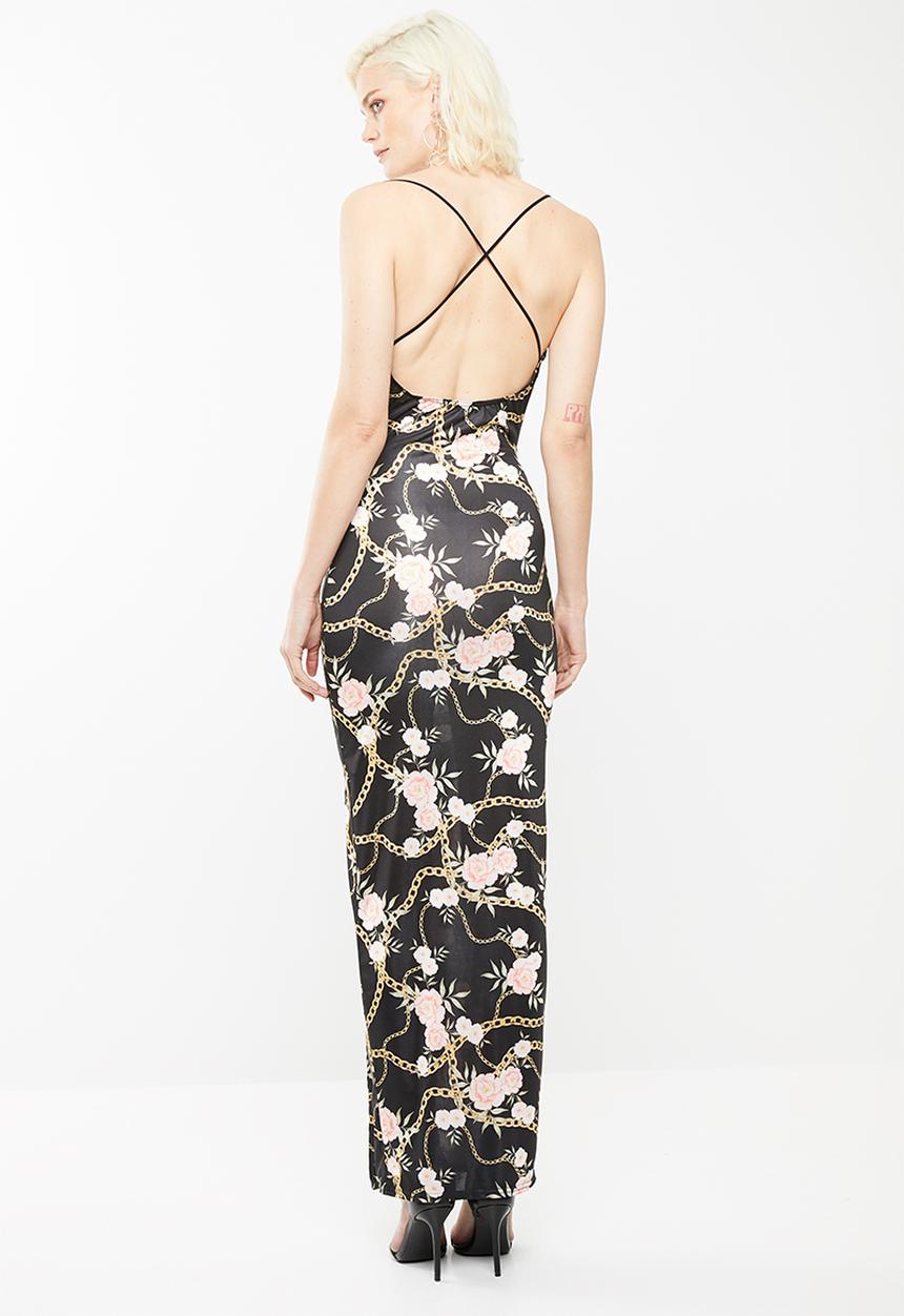 Missguided - Slinky cowl maxi chain print - multi