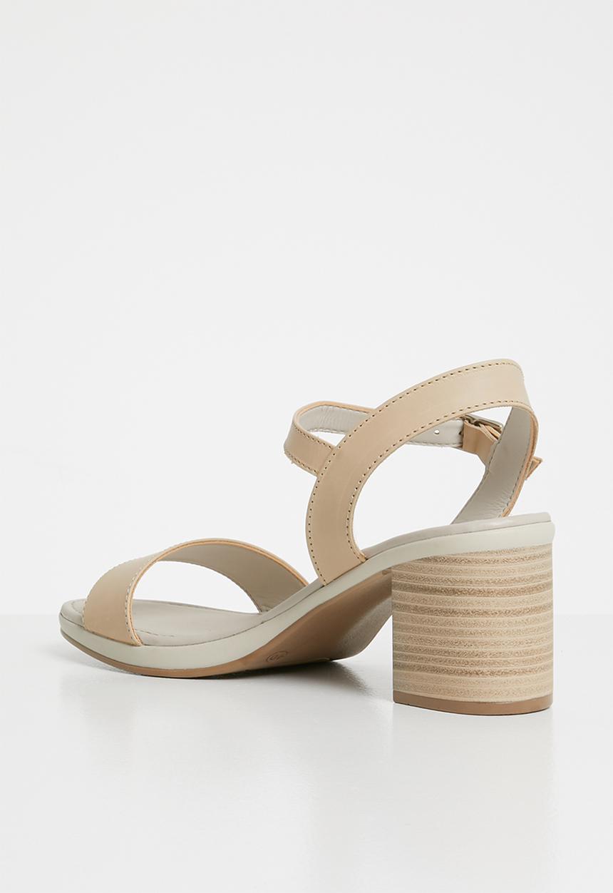 Phelan - Ankle strap leather heels - neutral