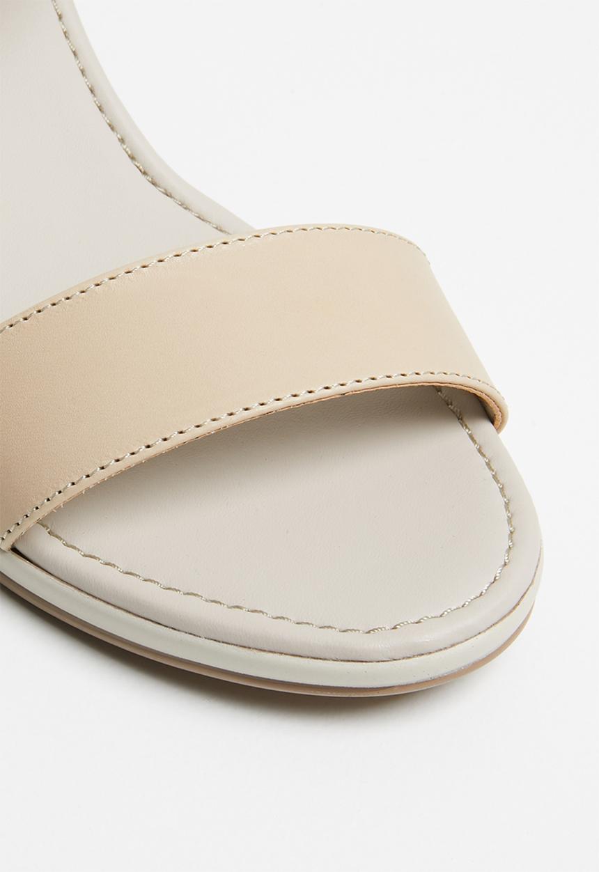 Phelan - Ankle strap leather heels - neutral