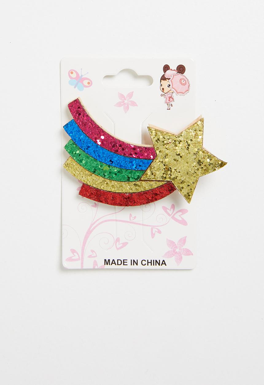 Pop Candy - Rainbow detail hair clip - multi