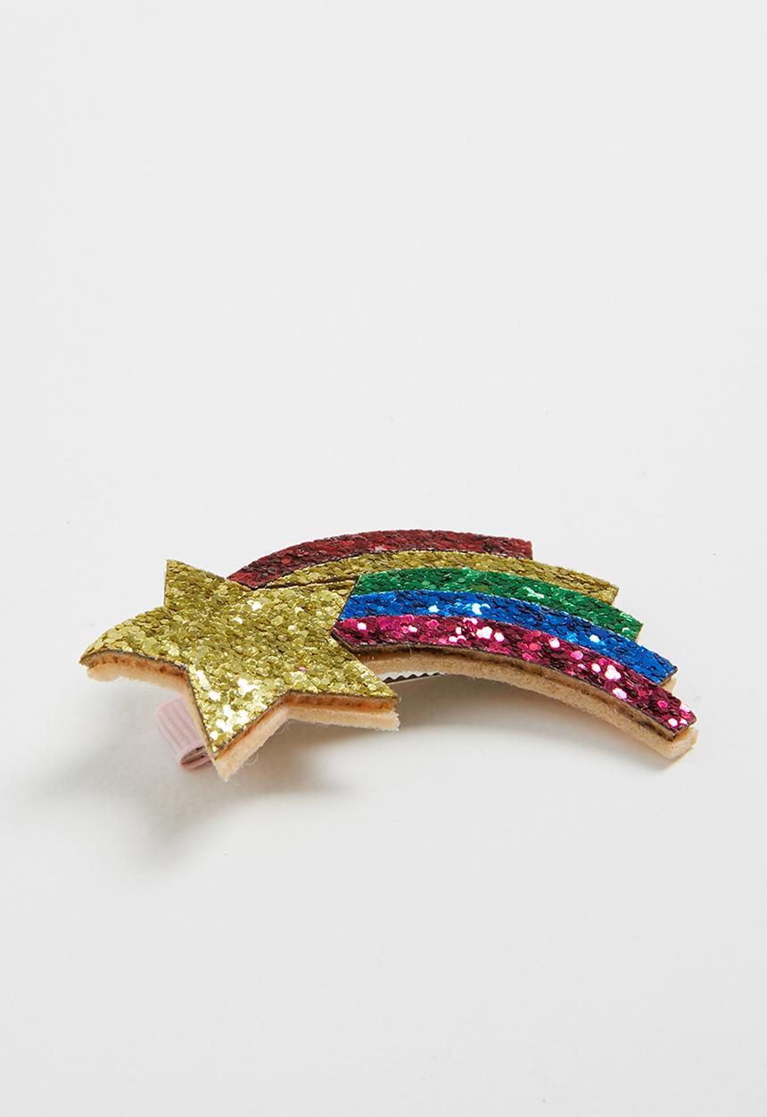 Pop Candy - Rainbow detail hair clip - multi