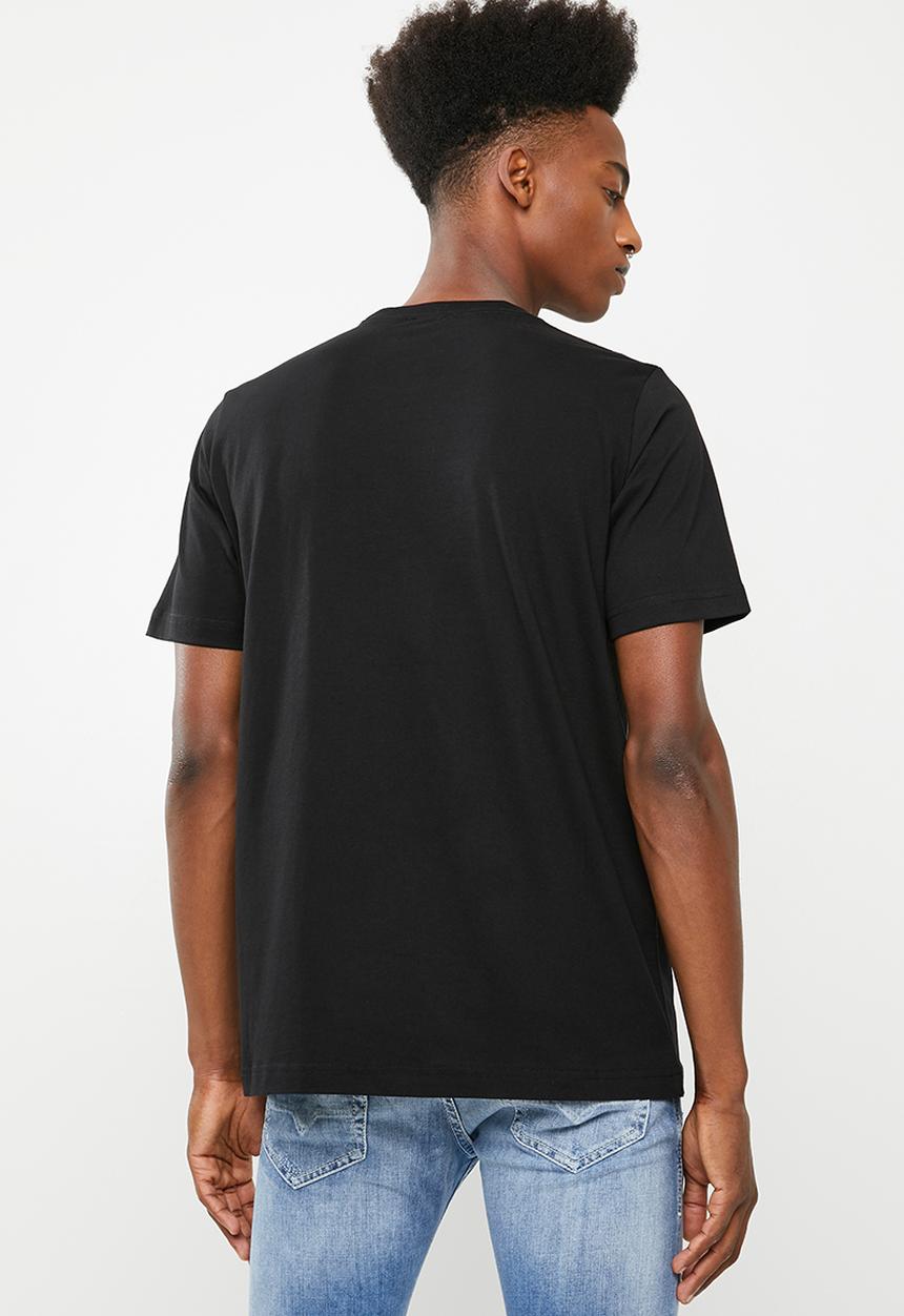 Diesel  - T-Just division crew short sleeve T-shirt - black