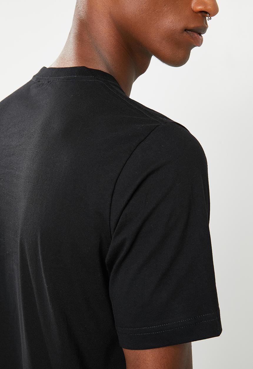 Diesel  - T-Just division crew short sleeve T-shirt - black