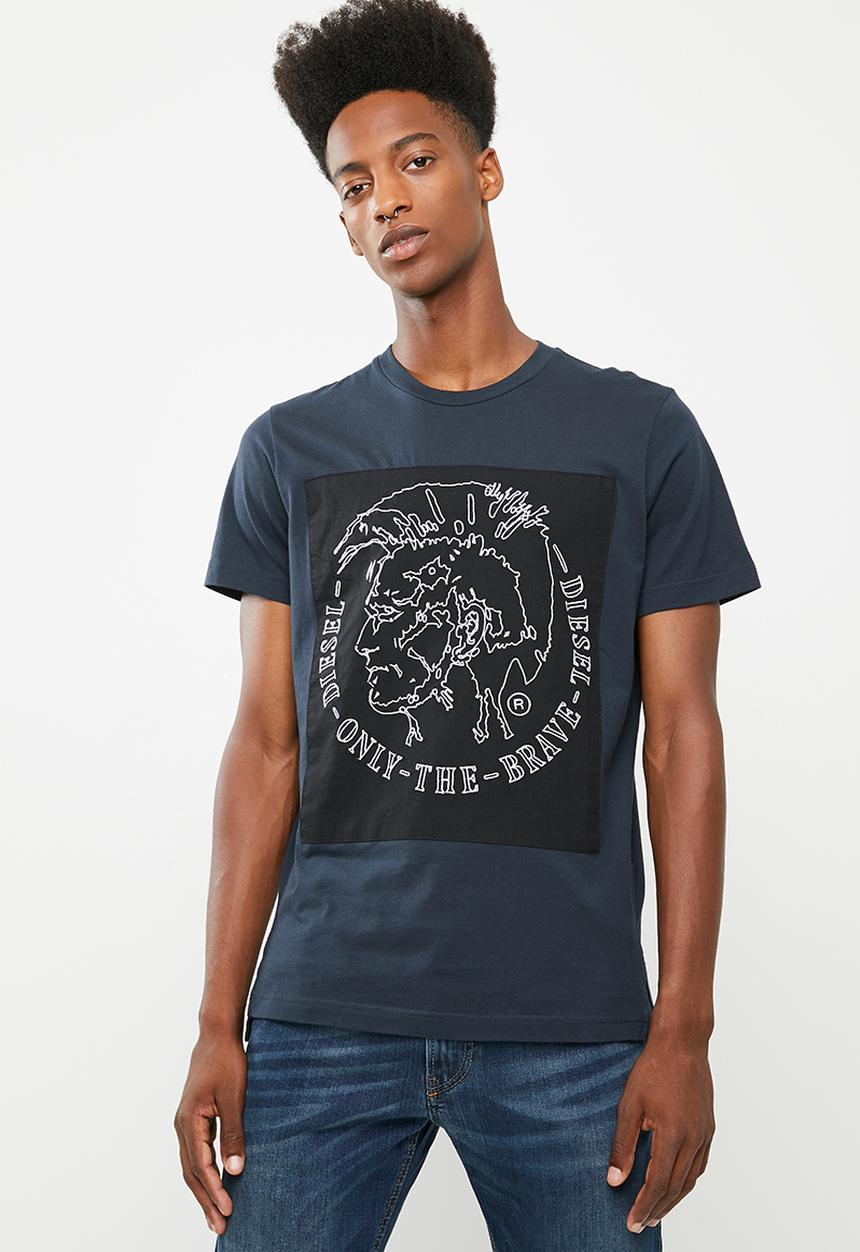 Diesel  - T- Edward crew short sleeve T-shirt - navy